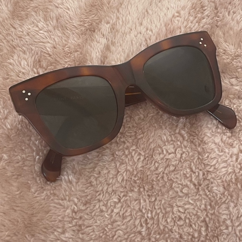 Genuine Celine Cat Eye Polarized Sunglasses in Tortoise